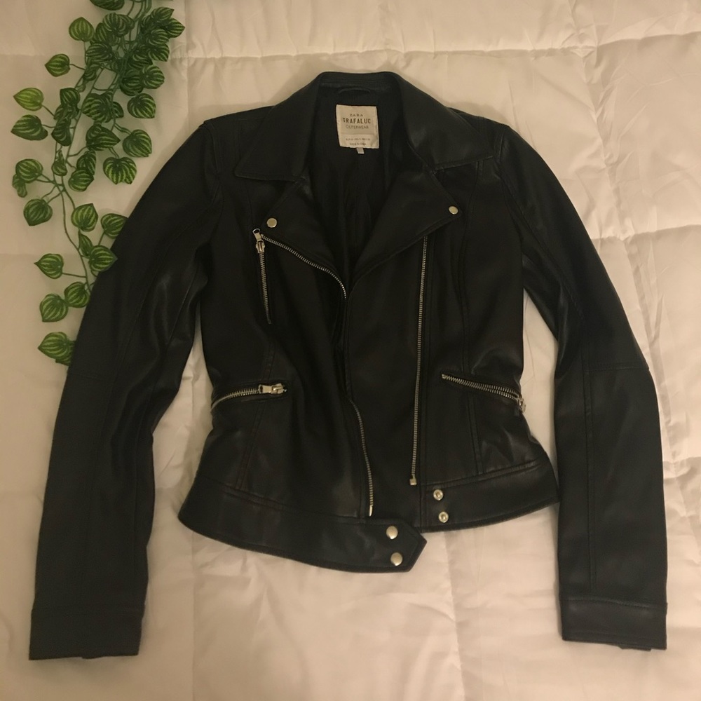 ZARA faux leather jacket